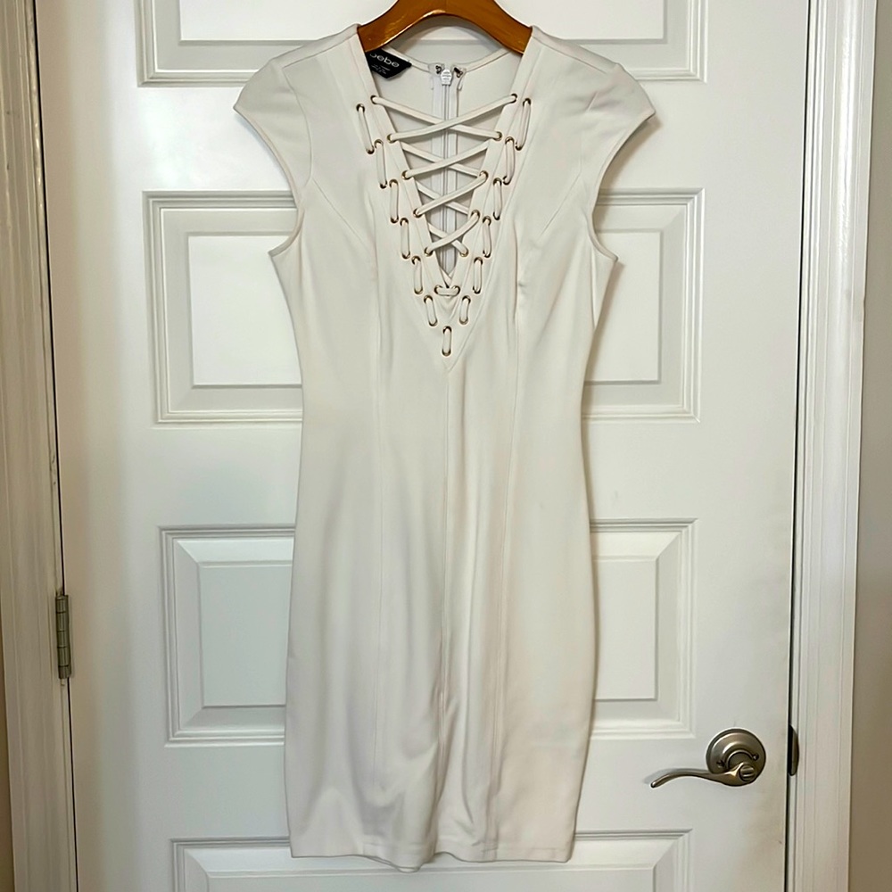 Bebe Criss Cross Tie Dress